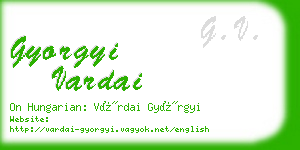 gyorgyi vardai business card